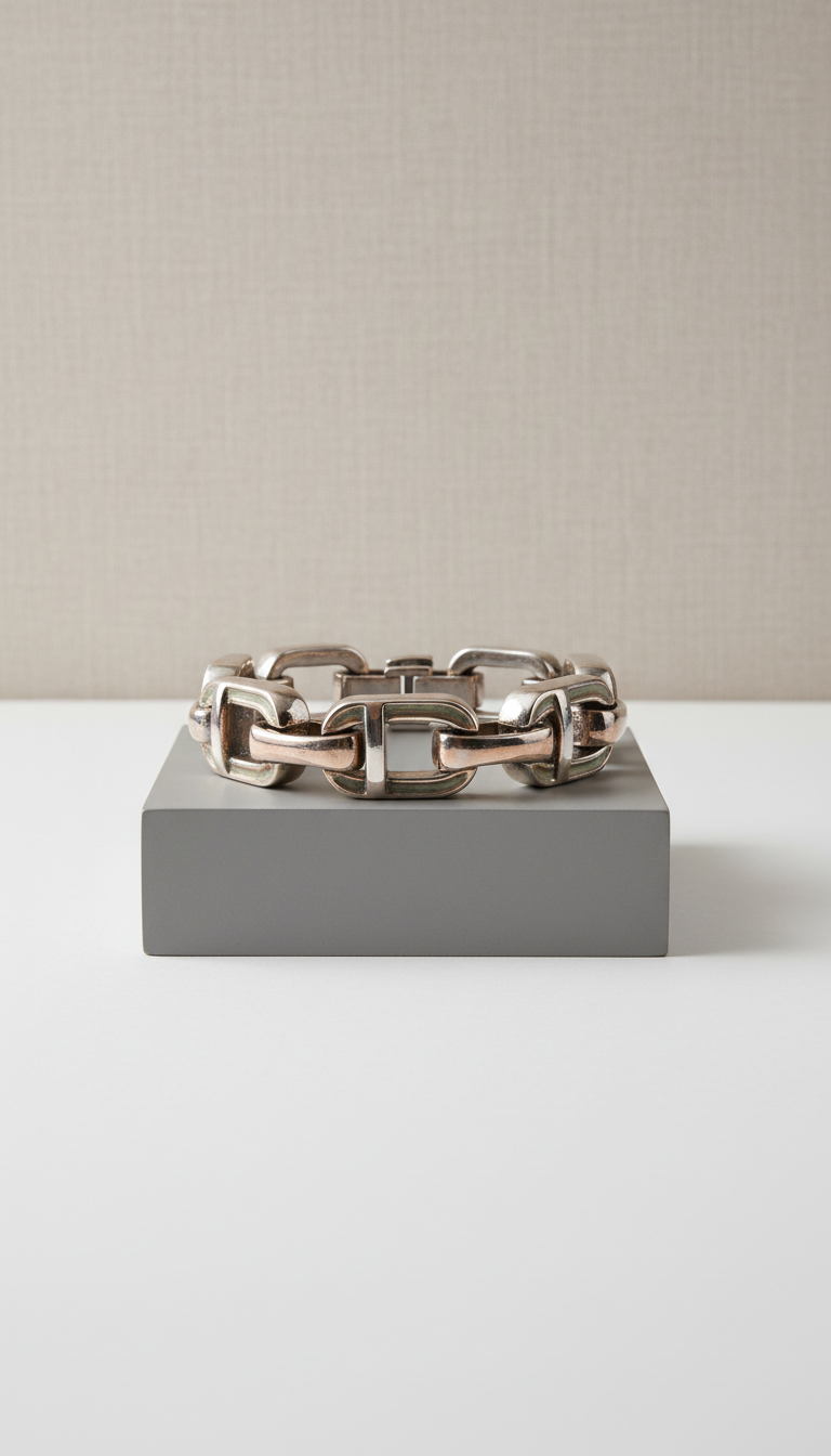 Sculpted Chain Link Bracelet